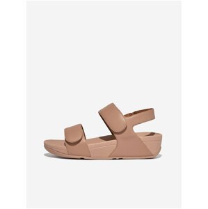 Béžové dámské kožené sandály FitFlop Lulu