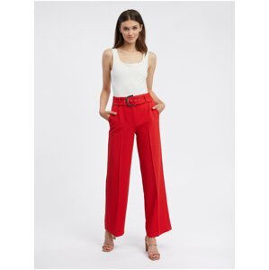 Červené dámské kalhoty ORSAY