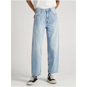 Světle modré dámské široké džíny Pepe Jeans Dover