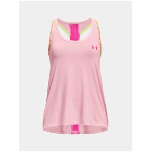 Růžové sportovní tílko Under Armour Knockout Tank