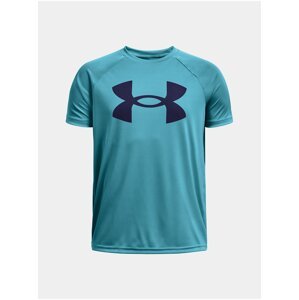 Světle modré klučičí sportovní tričko Under Armour UA Tech Big Logo SS