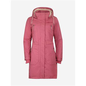 Růžový dámský zimní kabát ALPINE PRO NACHONA