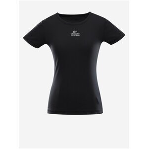 Černé dámské rychleschnoucí tričko ALPINE PRO BASIKA
