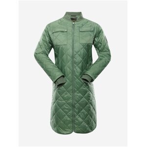 Zelený dámský prošívaný kabát NAX LOZERA