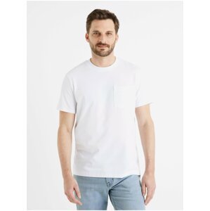Bílé pánské basic tričko Celio