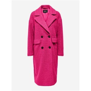Tmavě růžový dámský kabát ONLY Valeria