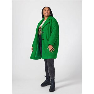 Zelený dámský kabát ONLY CARMAKOMA Valeria