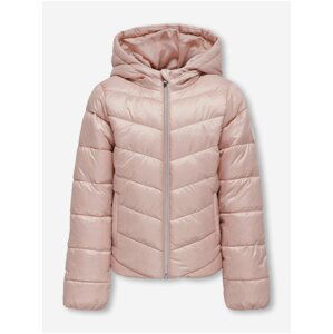 Světle růžová holčičí prošívaná bunda ONLY New Talia