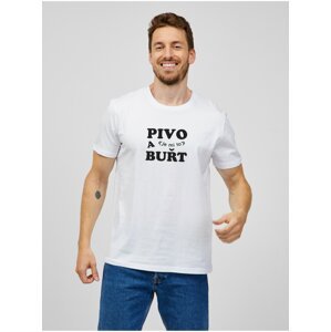 Bílé pánské tričko ZOOT.Original PIVO a (je mi to) BUŘT