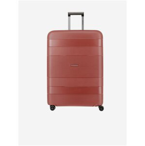 Červený cestovní kufr Travelite Korfu L