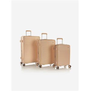 Sada tří cestovních kufrů v béžové barvě Heys Pastel S,M,L