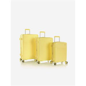 Sada tří cestovních kufrů v žluté barvě Heys Pastel ( S+M+L )