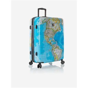 Modrý vzorovaný cestovní kufr Heys Journey 3G L
