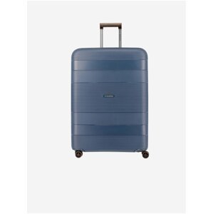 Tmavě modrý cestovní kufr Travelite Korfu L