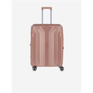 Světle růžový cestovní kufr Travelite Elvaa 4w M