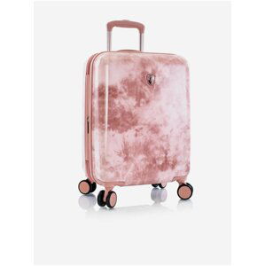 Růžový vzorovaný cestovní kufr Heys Tie-Dye S