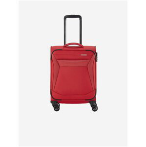 Červený cestovní kufr Travelite Chios S