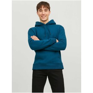 Modrá pánská basic mikina s kapucí Jack & Jones Star