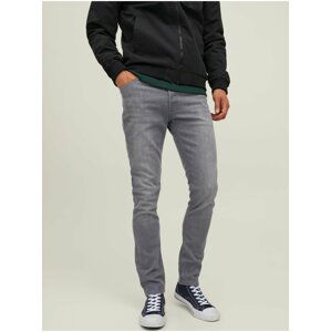 Šedé pánské slim fit džíny Jack & Jones Glenn