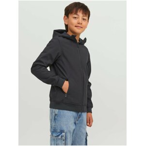 Černá klučičí softshellová bunda Jack & Jones Basic