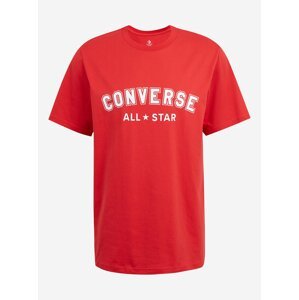 Červené unisex tričko Converse Go-To All Star