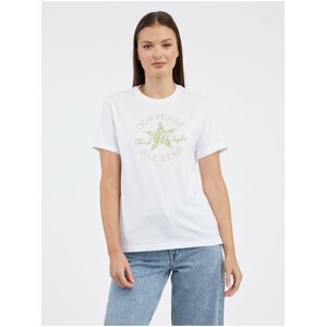 Bílé dámské tričko Converse Chuck Taylor Floral