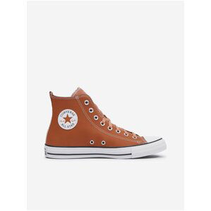 Hnědé pánské kožené kotníkové tenisky Converse Chuck Taylor All Star Tectuff