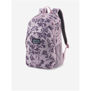 Světle fialový dámský květovaný batoh Puma