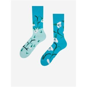 Modré unisex veselé ponožky Dedoles Sněženky