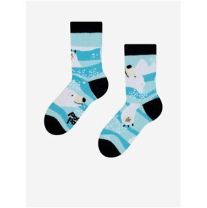 Modré dětské veselé ponožky Dedoles Ledový medvěd