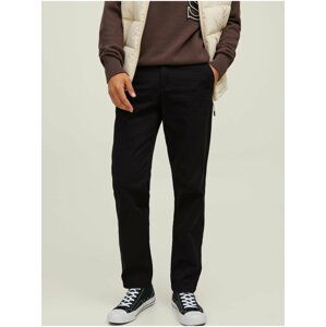 Černé pánské chino kalhoty Jack & Jones Kane