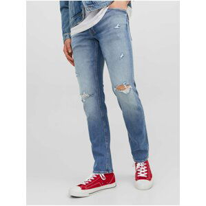 Světle modré pánské slim fit džíny Jack & Jones Glenn