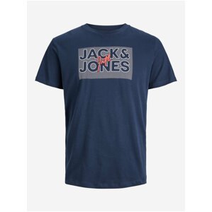 Tmavě modré pánské tričko Jack & Jones Marius