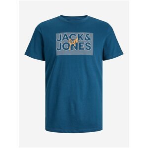 Modré pánské tričko Jack & Jones Marius