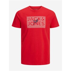 Červené pánské tričko Jack & Jones Marius