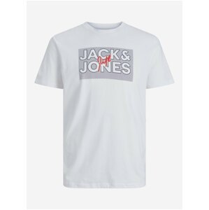 Bílé pánské tričko Jack & Jones Marius
