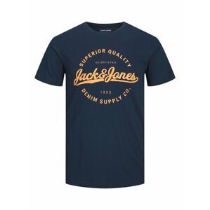 Tmavě modré pánské tričko Jack & Jones Stanli