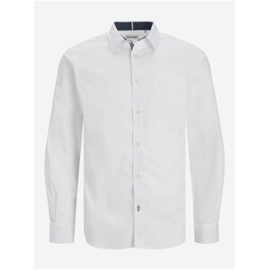 Bílá pánská košile Jack & Jones Plain