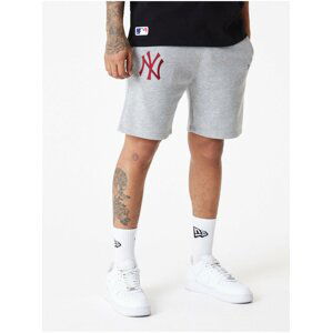 Šedé pánské kraťasy New Era League essentials shorts NEYYAN