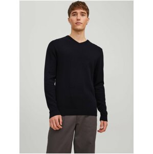 Černý pánský basic svetr Jack & Jones Basic