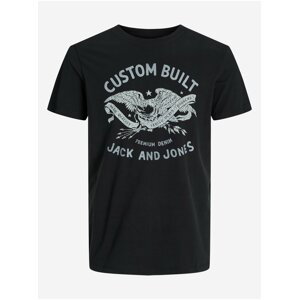 Černé pánské tričko Jack & Jones Fonne