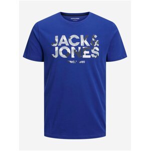 Modré pánské tričko Jack & Jones James