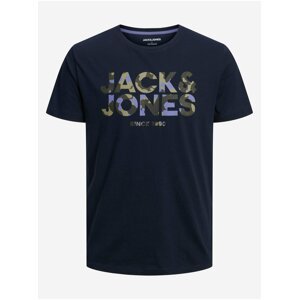 Tmavě modré pánské tričko Jack & Jones James