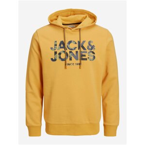 Hořčicová pánská mikina s kapucí Jack & Jones James