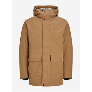 Hnědá pánská zimní parka Jack & Jones Tate