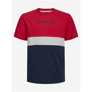 Červené klučičí tričko Jack & Jones Ereid