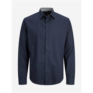 Tmavě modrá pánská košile Jack & Jones Label