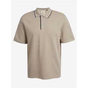 Béžové pánské polo tričko Jack & Jones Blamatt