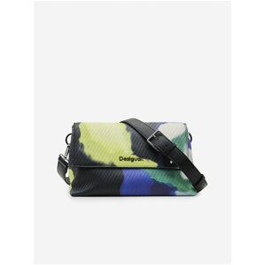 Žluto-černá dámská vzorovaná crossbody kabelka Desigual Dembow Nas