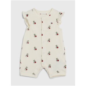 Krémové holčičí vzorované body Tommy Hilfiger Baby Cherry